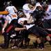 Tecumseh senior Spencer Hite tries to gain extra yards in the game against Milan on Friday. Tecumseh won 26-6. Daniel Brenner I AnnArbor.com